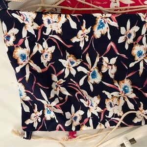 Floral Navy Tote Bag pink floral the bid is on each bag not both